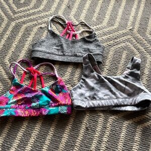 3 dance/ gymnastics tops or sport bras